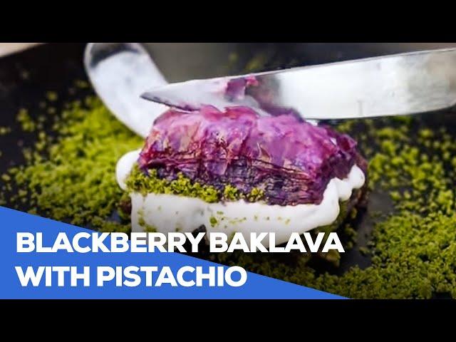 gourmeturca.com | Handmade Blackberry Baklava with Pistachio