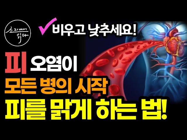 피를 맑게 하는 4가지 핵심 원리! (꼭 기억하고 실천하세요!) / '이것'만 지키면 낫지 않는 병이 없다! / 전홍준 / 책읽어주는여자 SODA's 건강 오디오북 ASMR