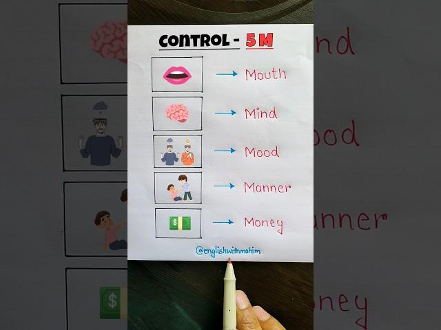 Control - 5M ‍ #english #englishlanguage #education #englishvocabulary #yt #trending #shorts