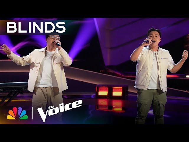 17-Year-Old Garcia Twins Steal Hearts with One Direction's "Story of My Life" | Voice Blinds | NBC