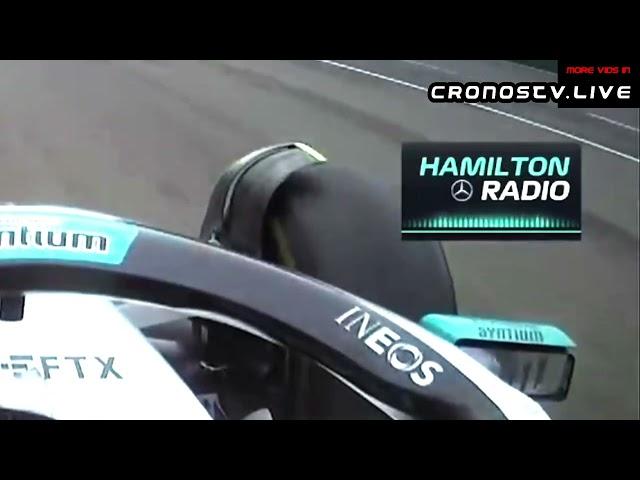 Hamilton en la radio gran premio de Emilia-Romaña F1 2022