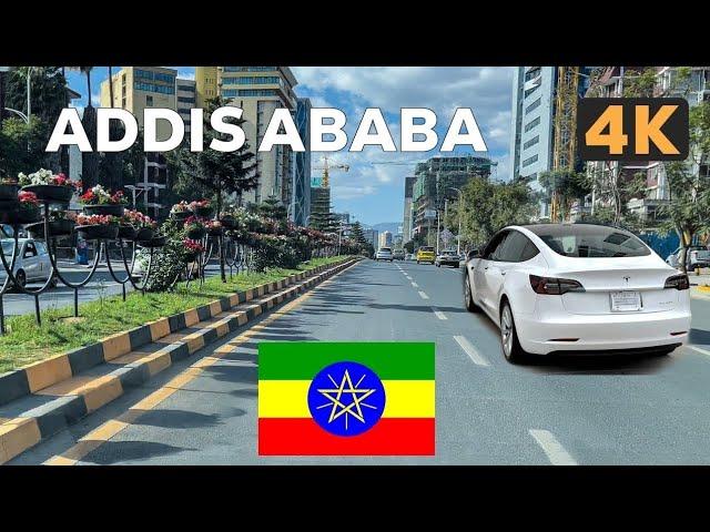 Driving Downtown Addis Ababa 2023  |  #ethiopia #drivingdowntown  #addisababa