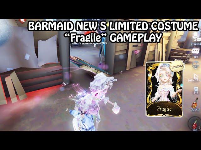 Barmaid new S limited costume "Fragile" gameplay - (Identity v)