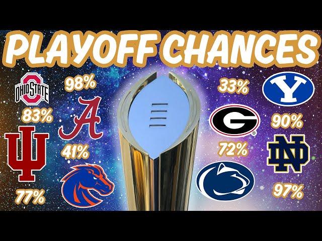 College Football Playoff Chances UPDATED for Week 13