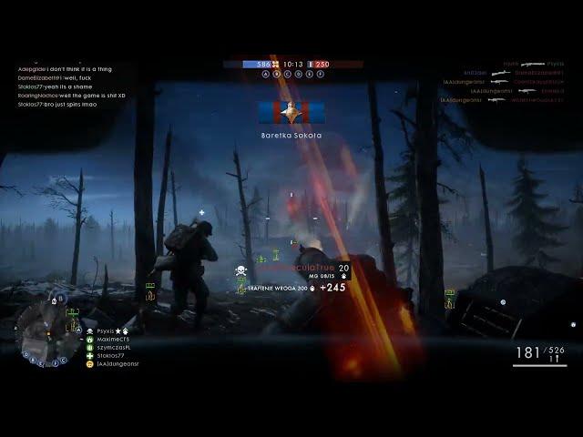 Battlefield 1: Unedited rage cheating w/ EngineOwning.to