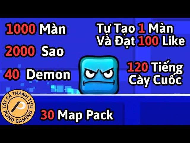 Tôi Phá Đảo Tất Cả Thành Tựu Trong Geometry Dash