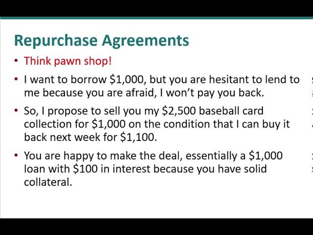 Repurchase Agreements