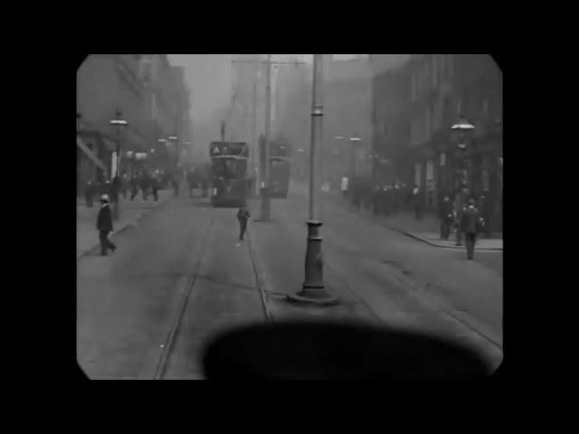 How Tram Ride Looked Like In Sheffield 1902  OLD VIDEO FOOTAGE