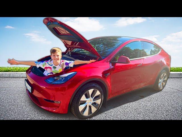 Mark and Tesla cars | Kids Video compilation