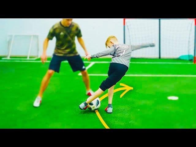 Tutorial for Kids how to do a difficult trick | Football Freestyle Panna