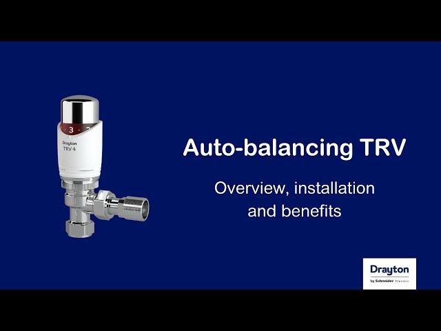 Auto-balancing TRV - overview, installation and benefits