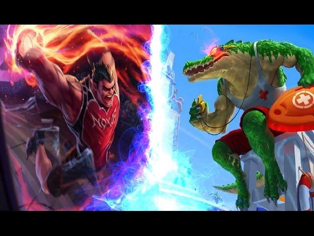Mudjaco DunkMaster Darius TOP vs Pool Party Renekton FIGHT #2 League of Legends LoL (4K Quality)