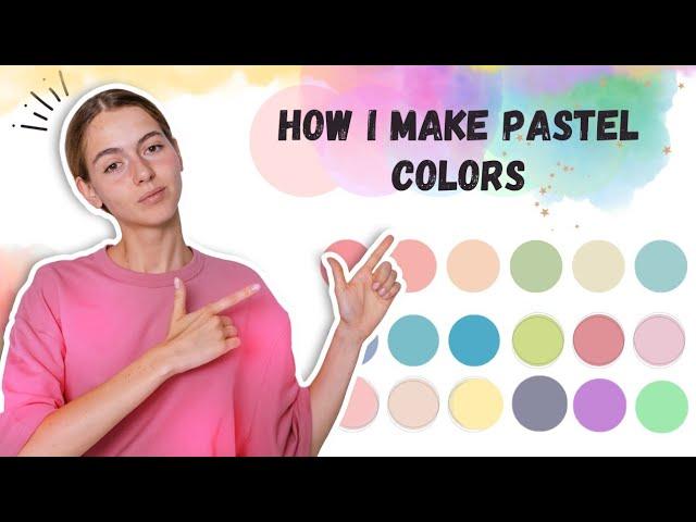 How to make Pastel Colors | Pastel Color Mixing | Acrylic Color mixing || Painting Pot Gallery