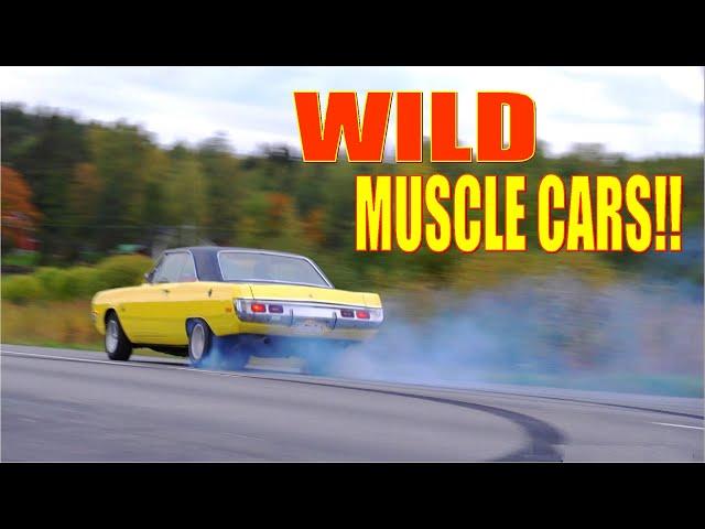 MUSCLE CARS Burning Out the Tires Before Winter!! - End Of Summer Party 2021