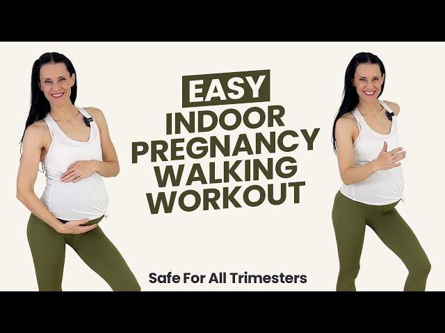 Pregnancy Cardio Workout (NO SQUATS, NO LUNGES) 20 Min Pregnancy Walking Workout!