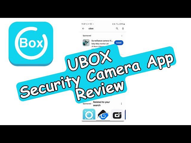 UBOX Security Camera App (UBIA / Box) Review