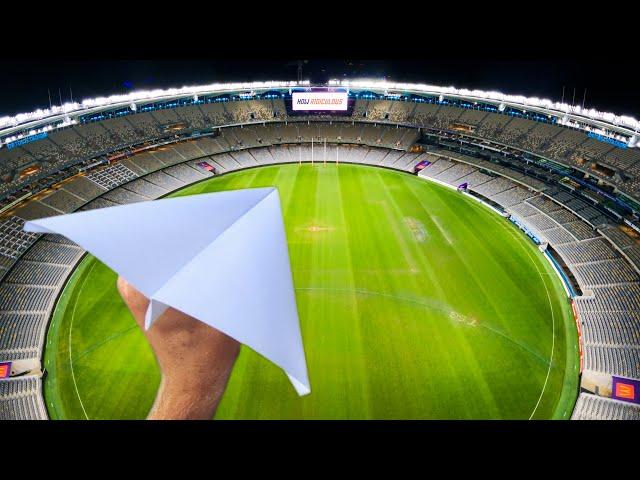 Can The World Record Paper Airplane Fly The Length Of A Stadium?