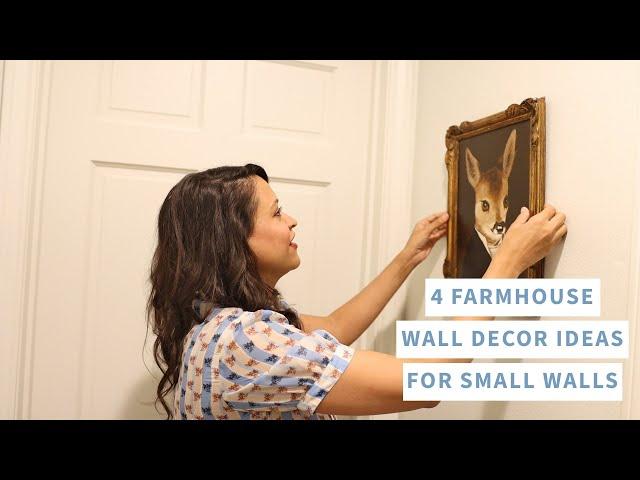 4 Farmhouse Wall Decor Ideas for Small Walls | Amitha Verma