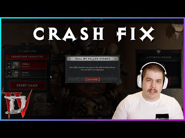 Crashing in Diablo 4? Here's the Solution!