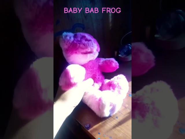 AHHH BABY BAB FROG #Buildabear #frog #pink #cute #YAY