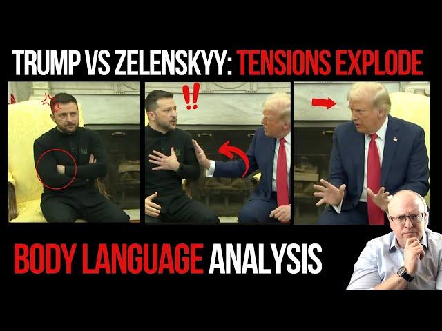 Trump and Zelenskyy Heated Oval Office Exchange: Body Language Analysis