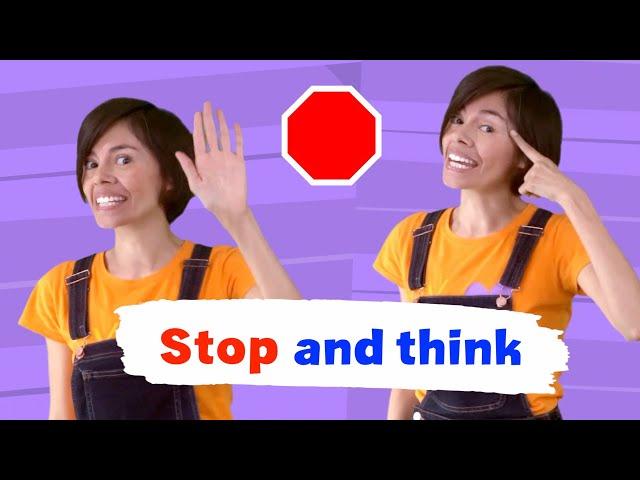 "STOP and THINK" song | Making Good Choices / Self Control song for Preschool & Kindergarten