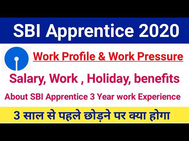 SBI Apprentice Work Profile 2020|SBI Apprentice Types Of Work, Salary, Benefits,Cutoff|#sbi2020