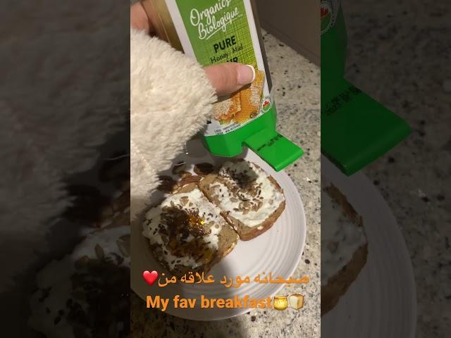 What I eat for breakfast️صبحانه مورد علاقه من/عسل ارگانیک/wholesome yummy breakfast