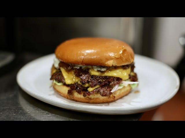 Late Night Smashed Cheeseburger