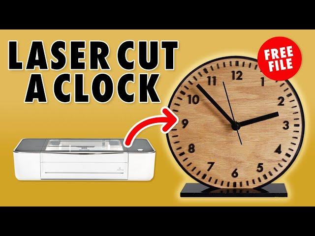 How to Laser Cut a Clock + Free File | Glowforge Tutorial