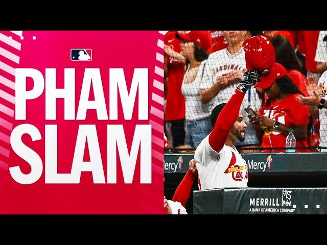 Pham-ily reuinion! In his first AB back with the Cardinals, Tommy Pham hits a GRAND SLAM!