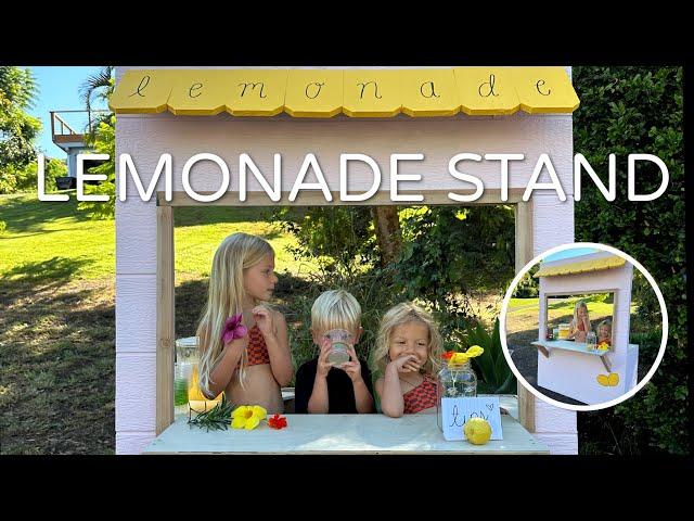 HOW WE BUILT OUR LEMONADE STAND!