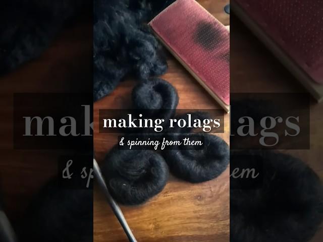 Making alpaca wool rolags & spinning them on a drop spindle! #spinningyarn #fiberarts #handspunyarn