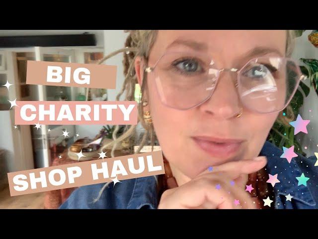 OOTD & very large vintage charity shop thrift haul to keep and sell