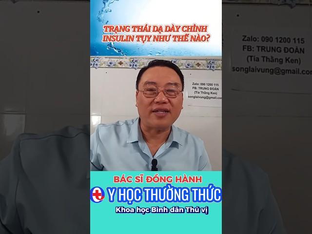 TRẠNG THÁI DẠ DÀY CHỈNH INSULIN TỤY NHƯ THẾ NÀO?