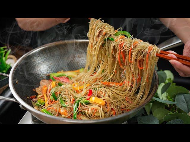 [ENG SUB] Xào Miến cách này sẽ không bao giờ bị dính chùm mà rất mềm ngon | Stir-fry glass noodles