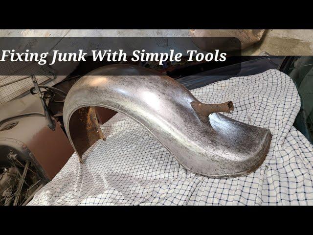 Repair A Badly Dented Fender With Simple Tools