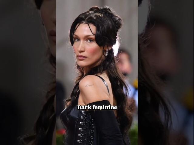 dark vs light feminine ️‍#gigi #bella #runway #fashion #outfit #style #pinterest