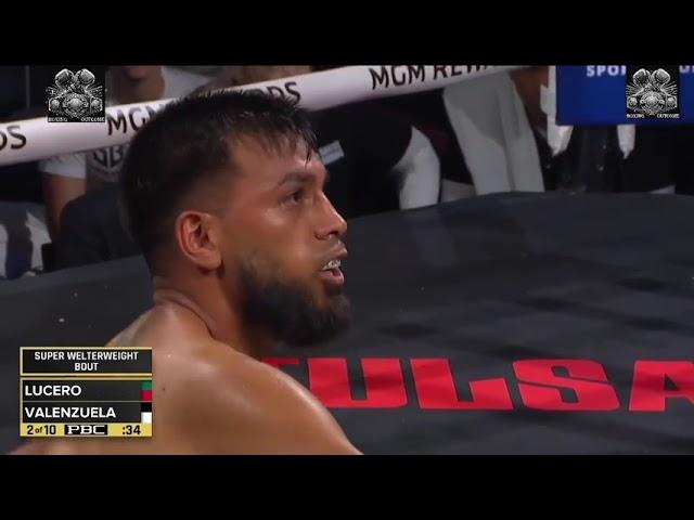 Isaac La Bestia Lucero No Gasto Tiempo Hoy, Gana por TKO contra Omar Valenzuela