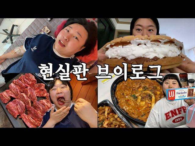 마늘주사 맞고 소고기먹고 친구들 만나는 기력보충 브이로그