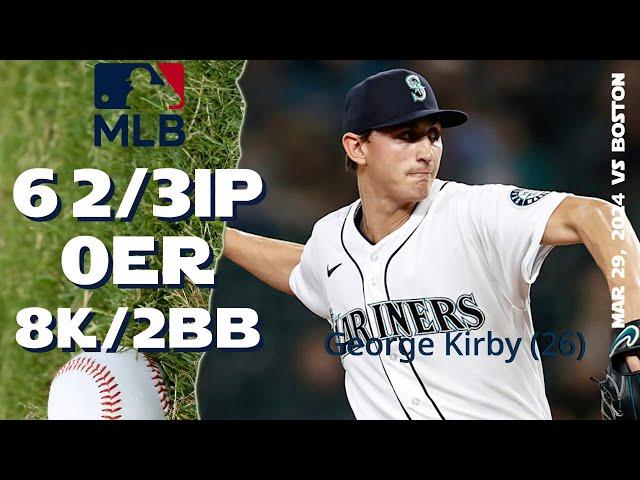 George Kirby March 29, 2024 | MLB highlights