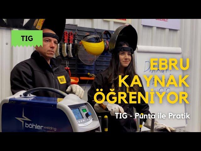 TIG Puntası ile Pratik - Ebru Kaynak Öğreniyor! #2‍