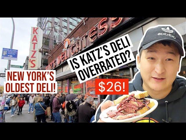 NYC's OLDEST DELI! Is Katz's Deli Worth $26?