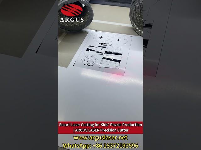 Smart Laser Cutting for Kids' Puzzle Production  | ARGUS LASER Cutter#paperpuzzlegame #lasercutting