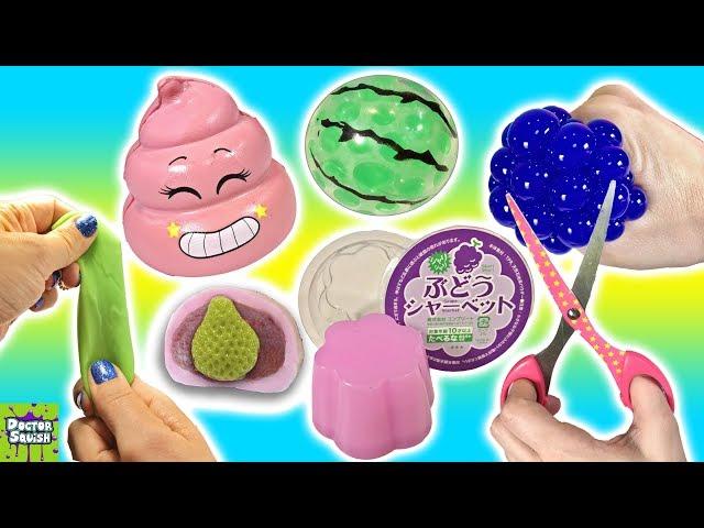 What's Inside Squishy Toys! Slime Mesh Ball And A Crazy Crunchy Squishy!?