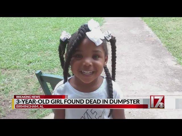 Missing 3-year-old Alabama girl ‘Cupcake’ found dead in dumpster