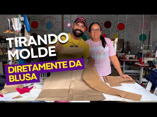 TIRANDO O MOLDE DIRETAMENTE DA BLUSA DICA DO PROFESSOR #costuracriativa #moda #dicasdecostura