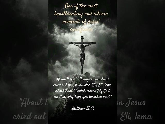 One of the most heartbreaking and intense moments of Jesus’ crucifixion. #jesushislife #bodyofchrist