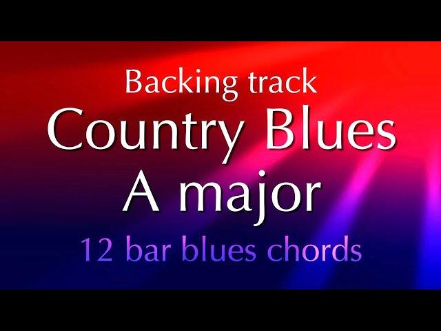 Country Blues, country backing track A major, 188bpm, have fun!