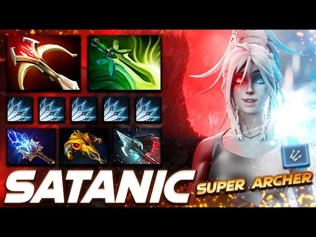 Satanic Drow Ranger Super Archer - Dota 2 Pro Gameplay [Watch & Learn]